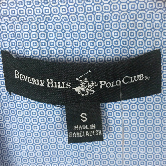 Beverly Hills Polo Club Short Sleeve Shirt Small - Picture 5 of 8